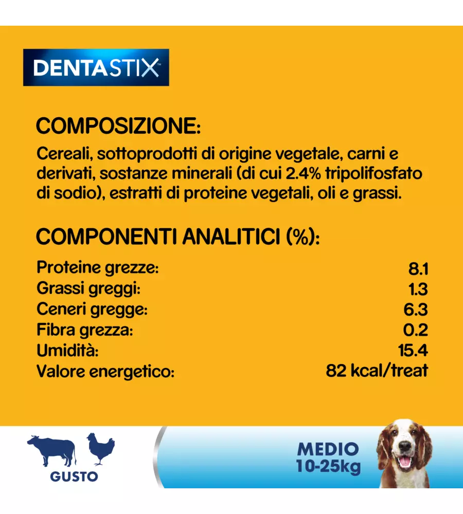 PEDIGREE - DENTASTIX SNACK IGIENE ORALE MEDIUM, 56 PZ